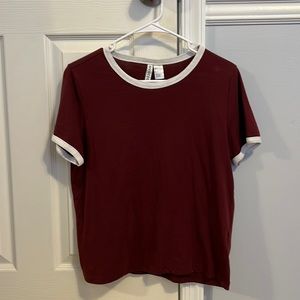 h&m marron tee